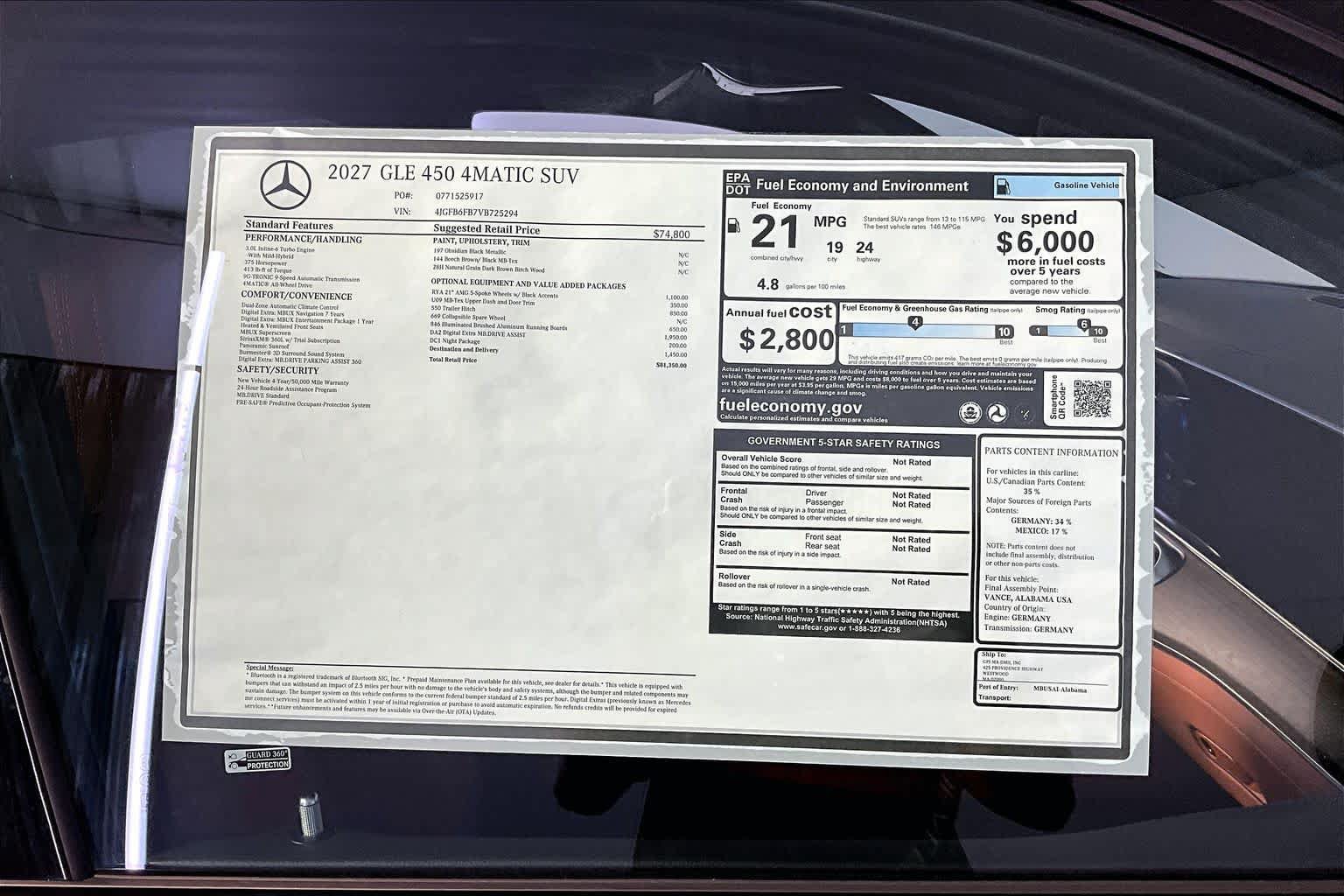 New 2027 Mercedes-Benz GLE 450 4MATIC image 18