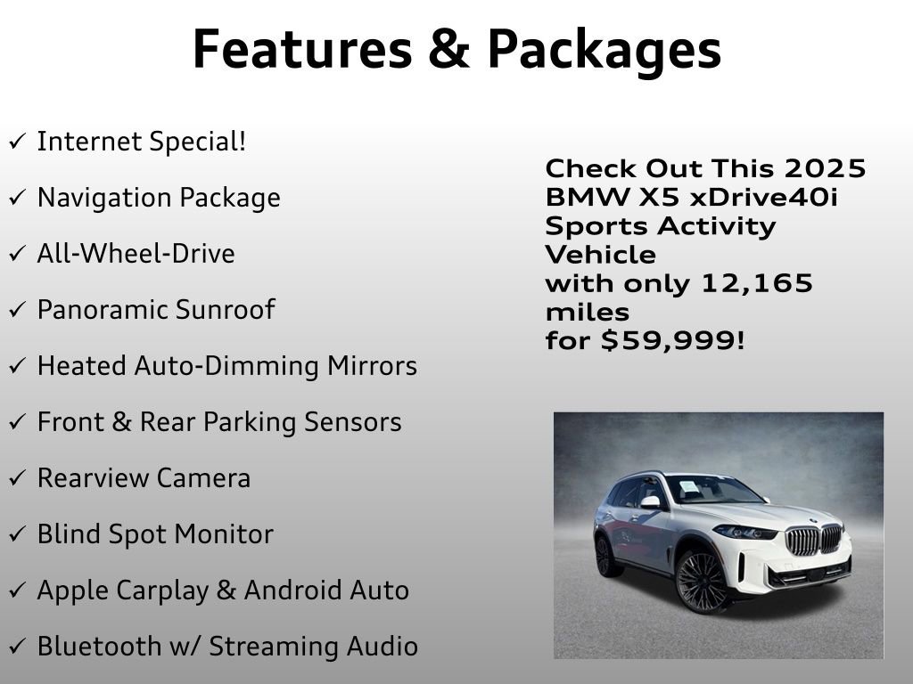 Used 2025 BMW X5 xDrive40i image 4