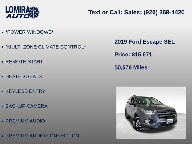 Used 2019 Ford Escape SEL w/ SEL Sport Appearance Package FWD image 21