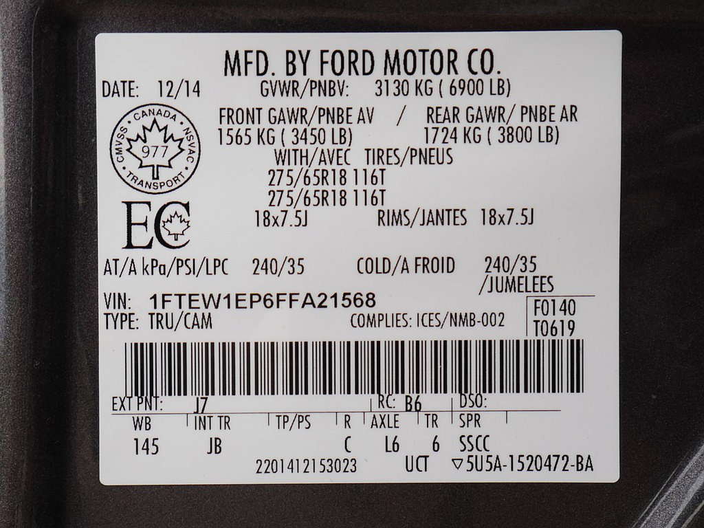 Used 2015 Ford F150 XLT w/ Equipment Group 302A Luxury AWD/4WD image 68