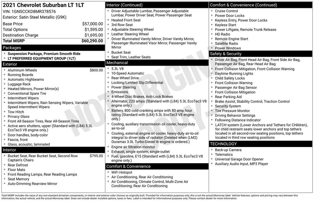 Used 2021 Chevrolet Suburban LT image 5