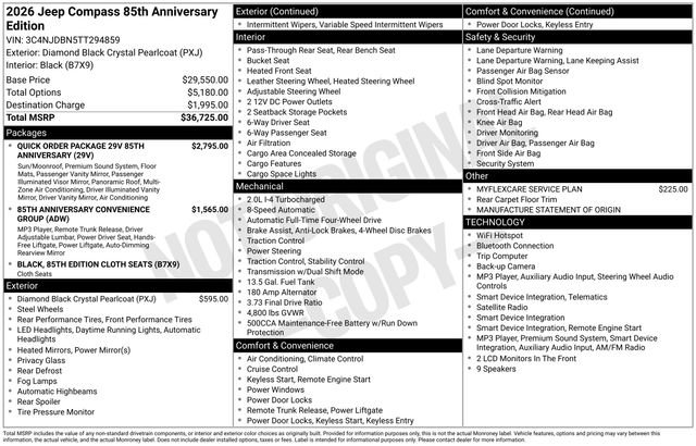 New 2026 Jeep Compass Latitude AWD/4WD image 40