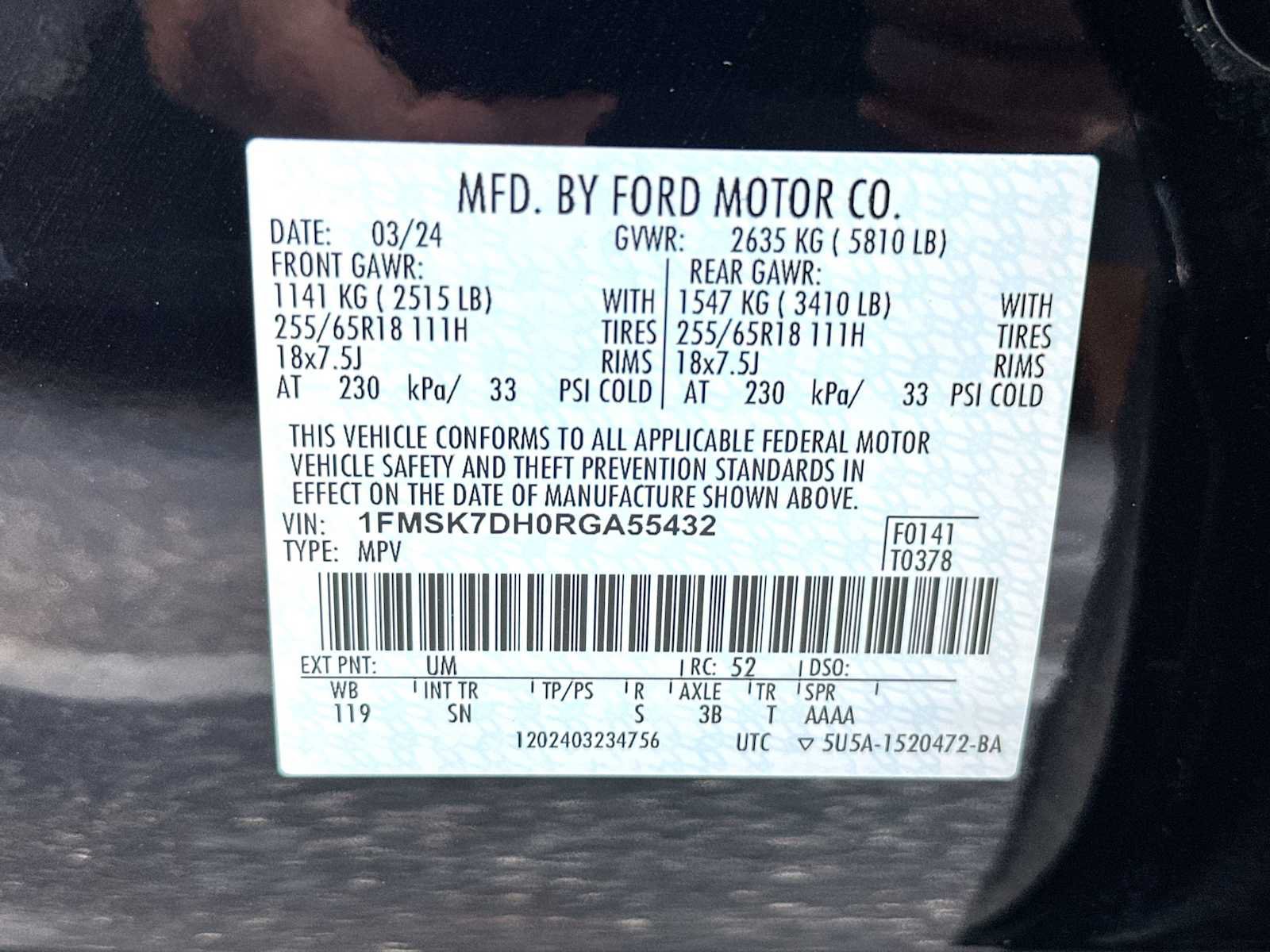 Used 2024 Ford Explorer XLT w/ Equipment Group 202A RWD image 22