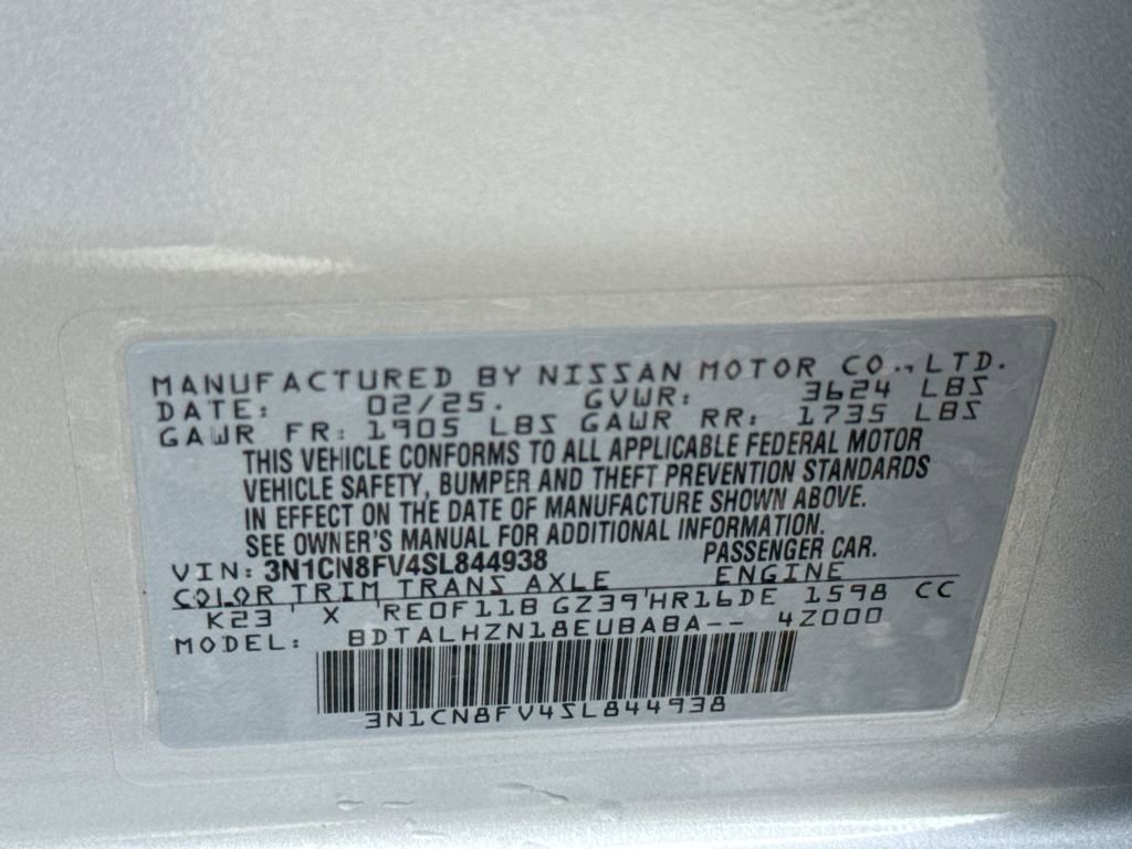 Used 2025 Nissan Versa SR w/ Trunk Package FWD image 26