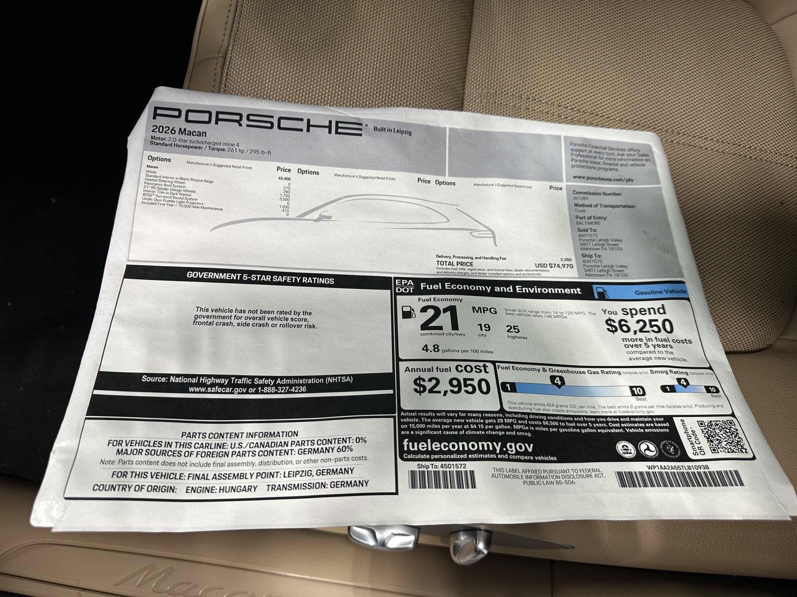 New 2026 Porsche Macan AWD/4WD image 46