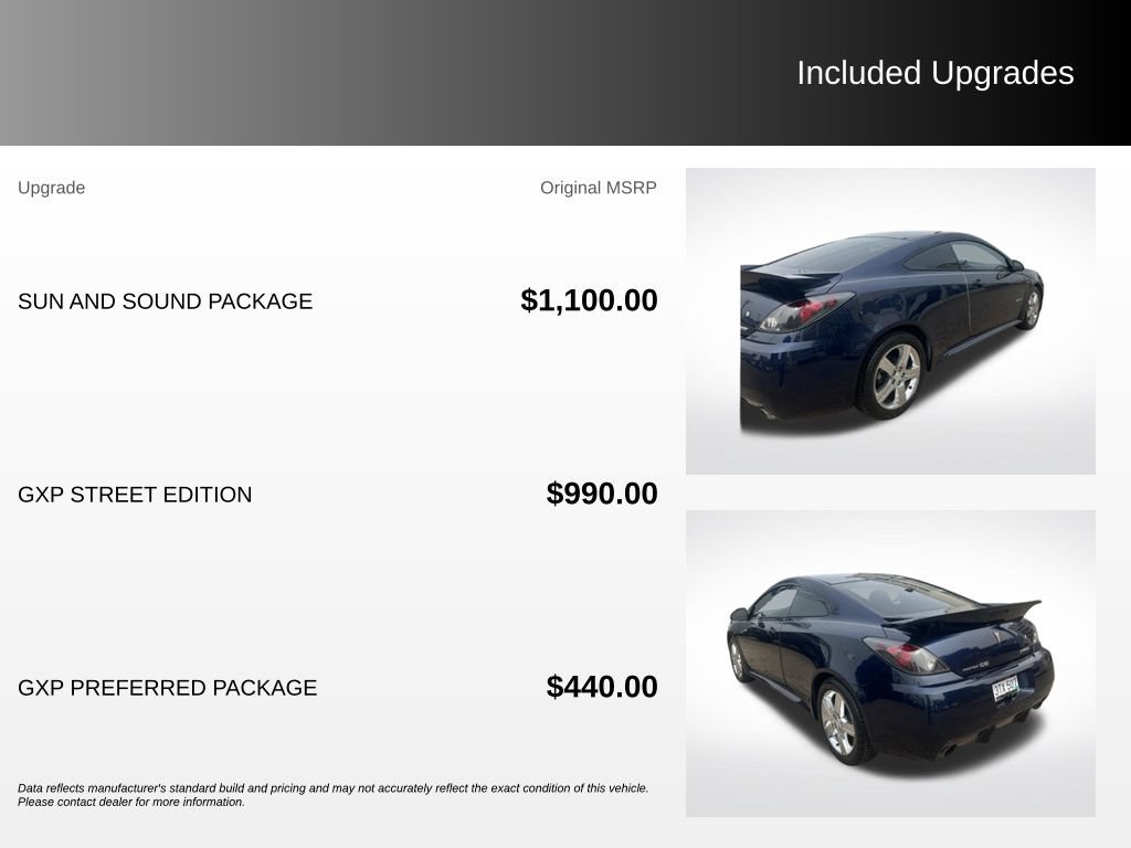 Used 2008 Pontiac G6 GXP w/ Sun And Sound Package FWD image 5