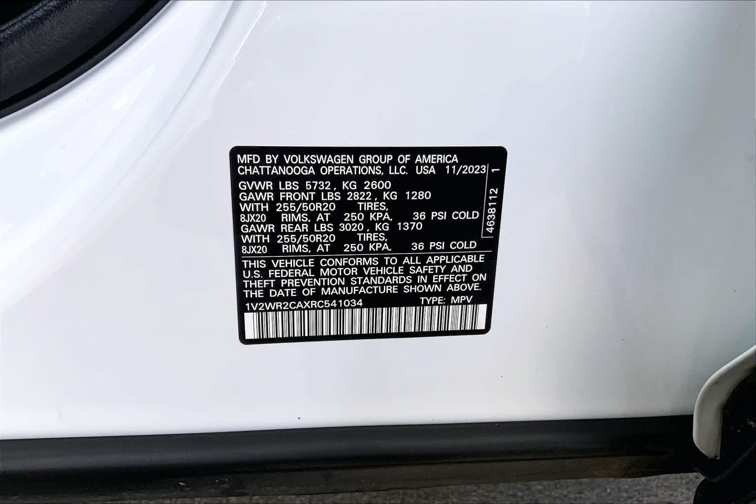 Used 2024 Volkswagen Atlas SE FWD image 34