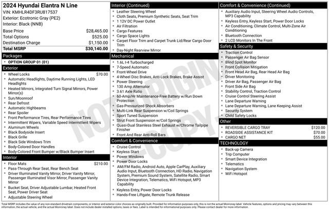 Used 2024 Hyundai Elantra N Line FWD image 27