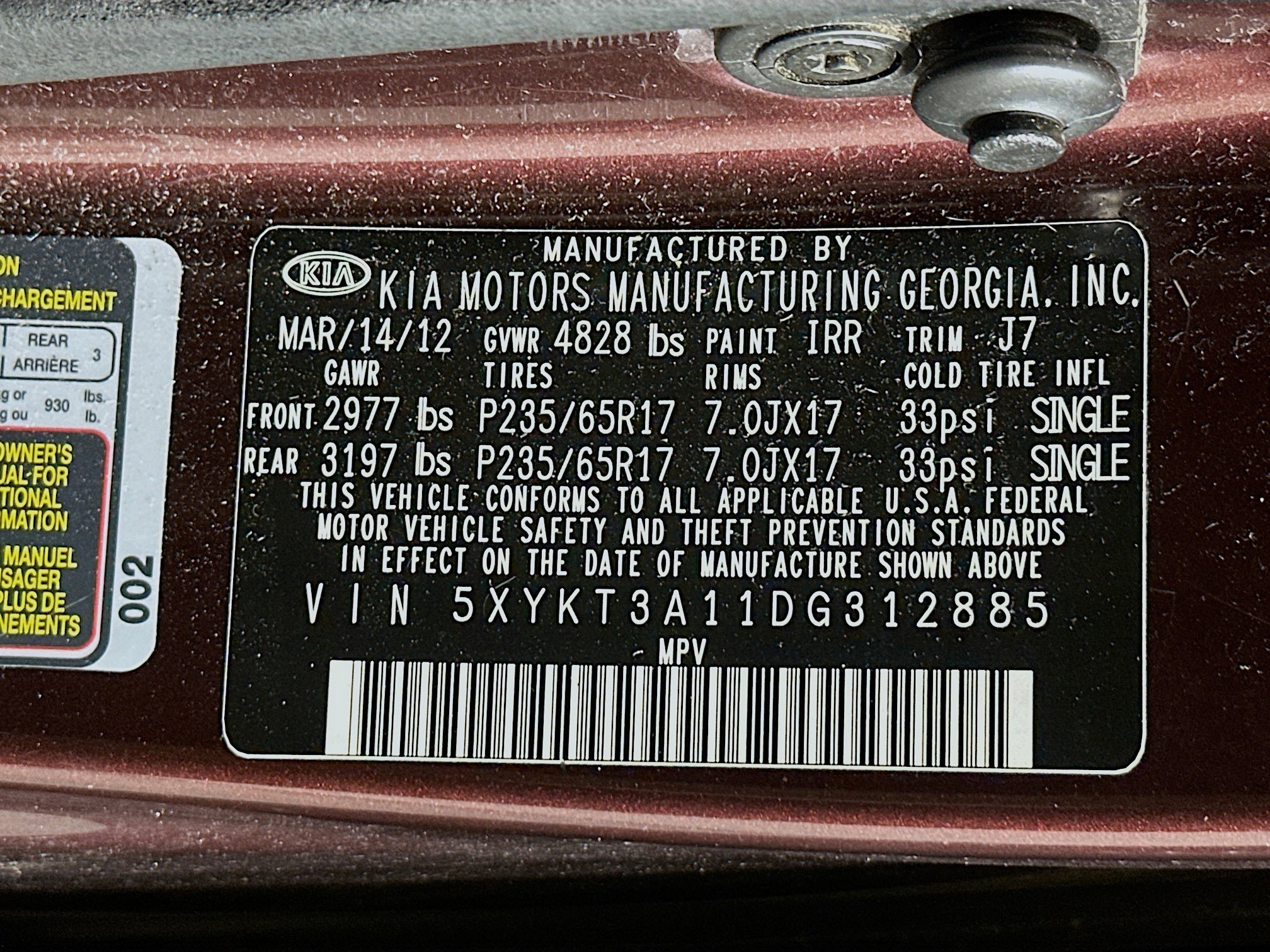 Used 2013 Kia Sorento LX image 12