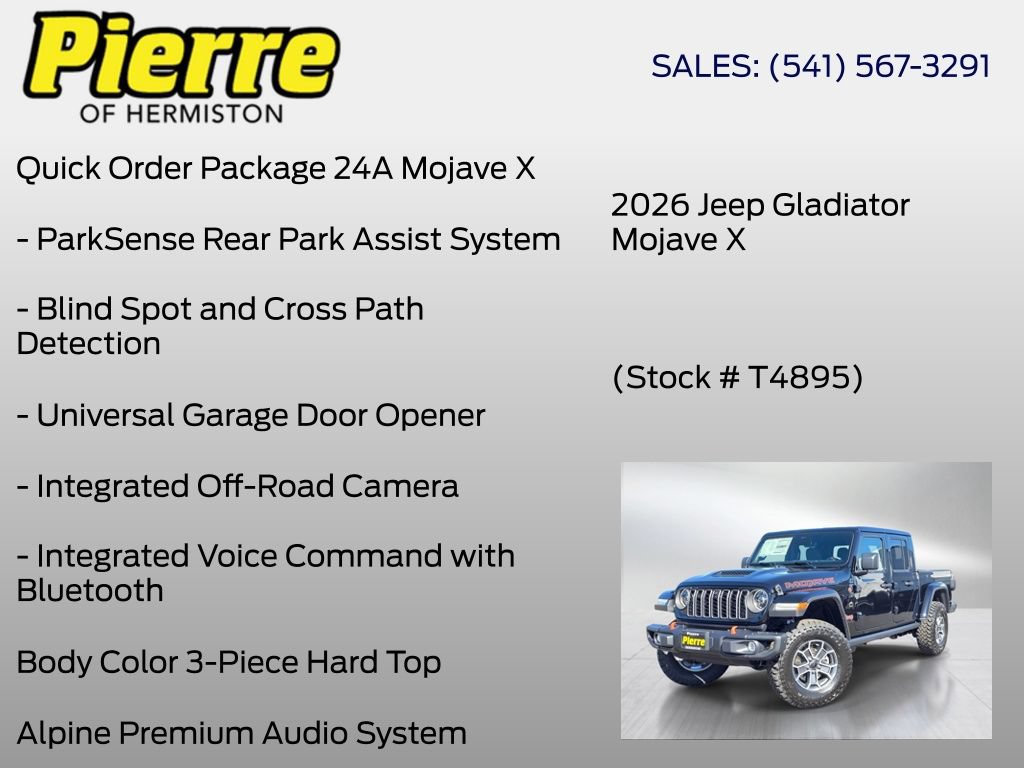 New 2026 Jeep Gladiator Mojave AWD/4WD image 18