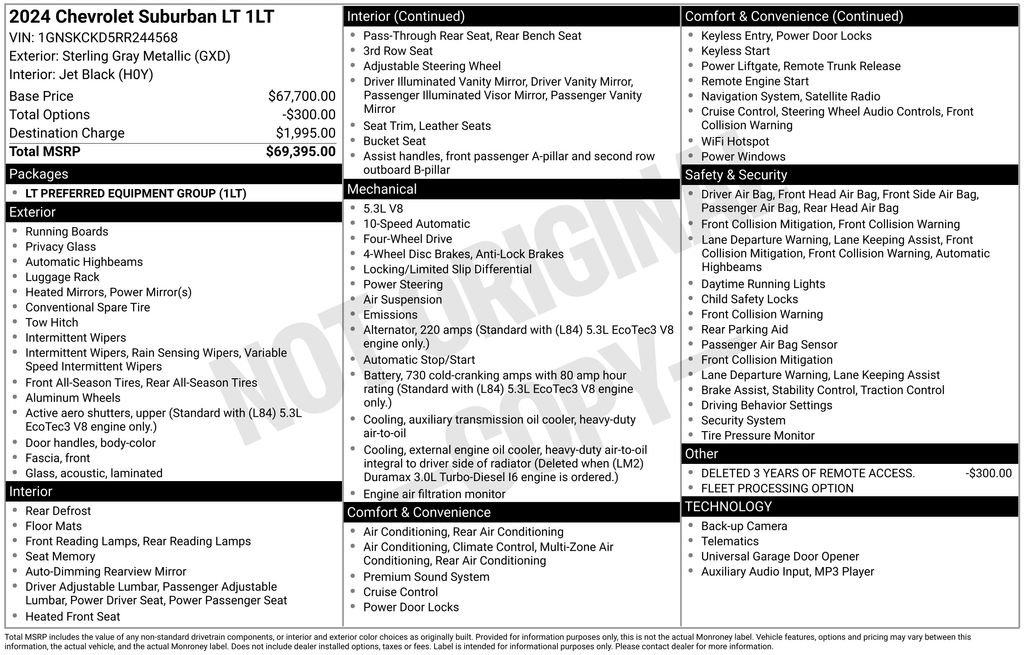 Used 2024 Chevrolet Suburban LT AWD/4WD image 5