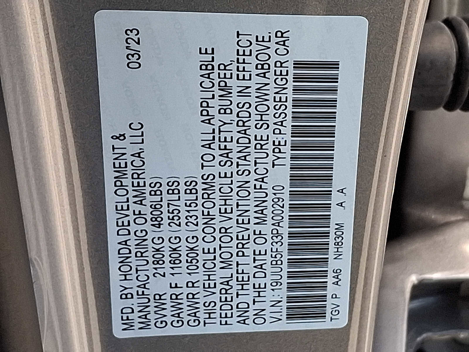 Certified 2023 Acura TLX FWD image 27