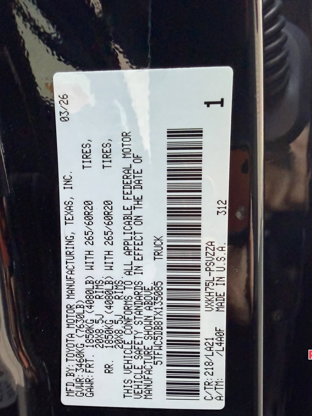 New 2026 Toyota Tundra Platinum w/ TRD Off-Road Package AWD/4WD image 25