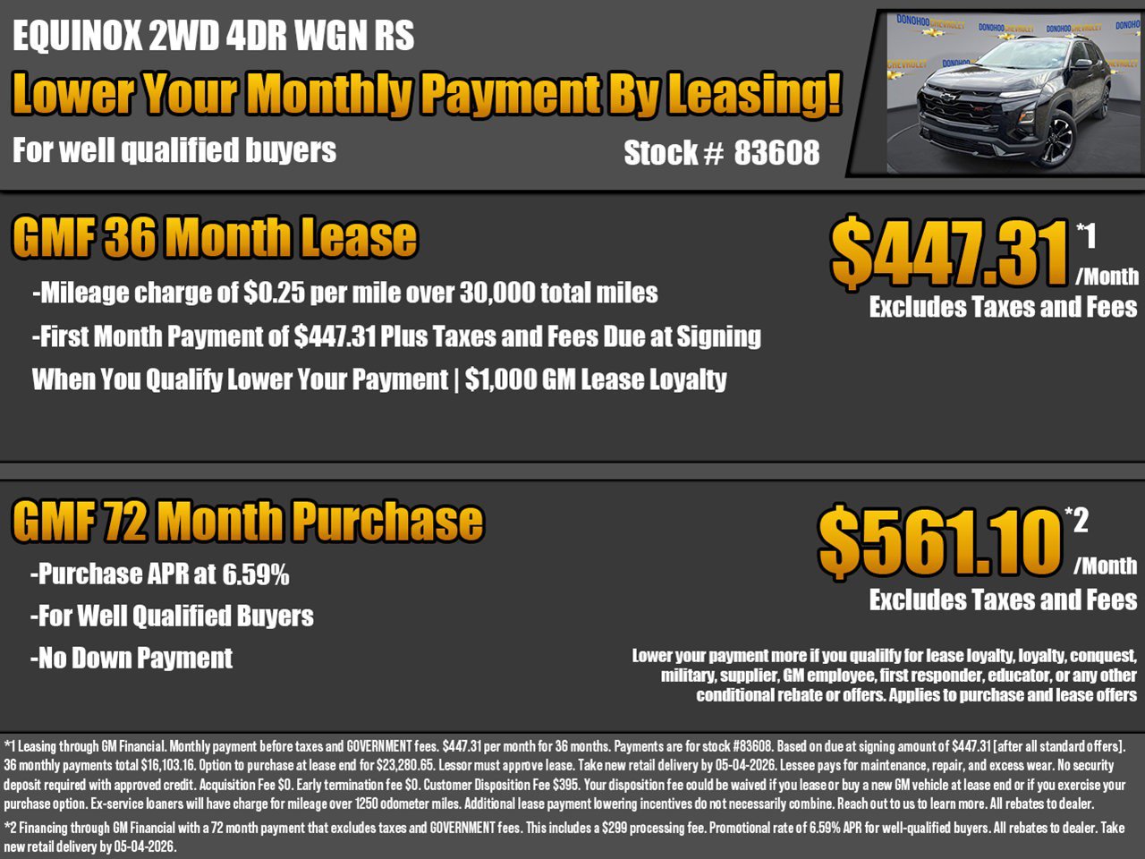 New 2026 Chevrolet Equinox RS w/ Convenience Package III FWD image 2