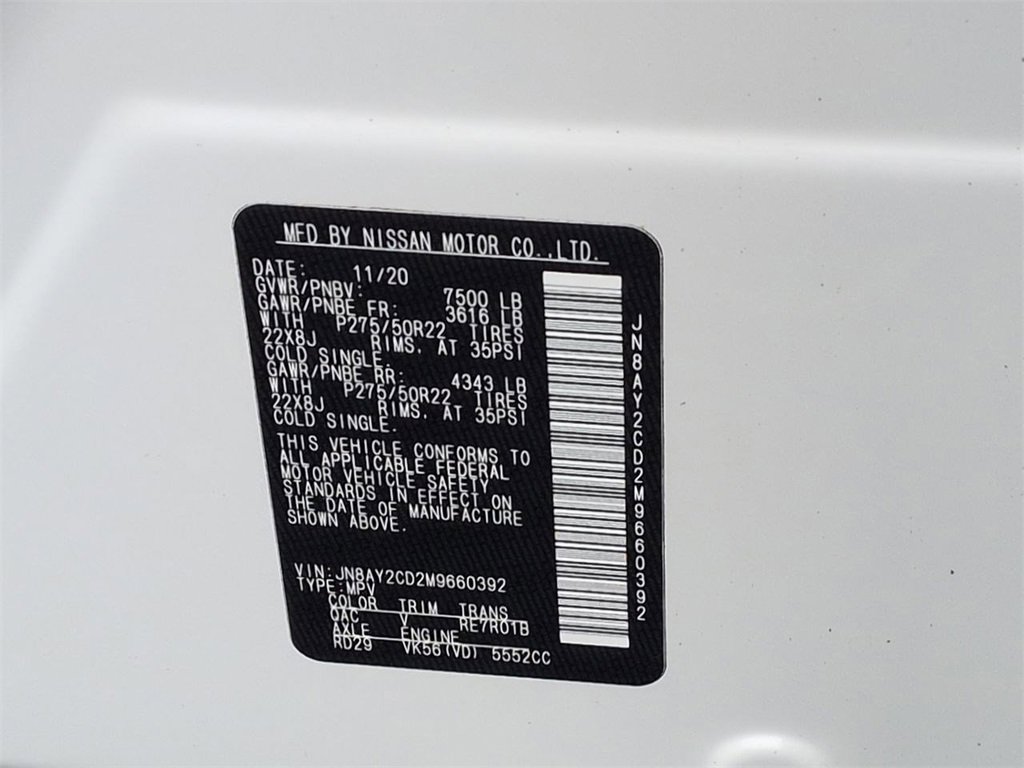 Used 2021 Nissan Armada Platinum image 36
