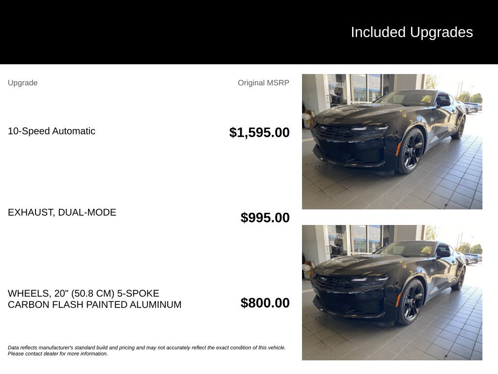 Used 2022 Chevrolet Camaro LT RWD image 5