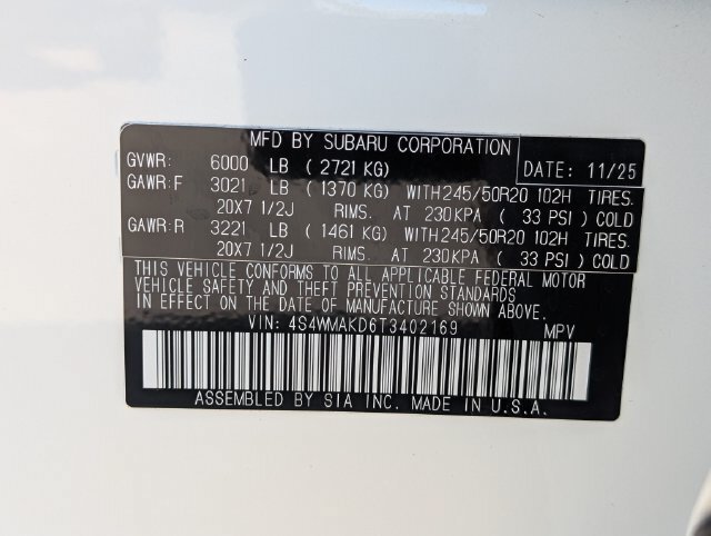 Certified 2026 Subaru Ascent Touring AWD/4WD image 33