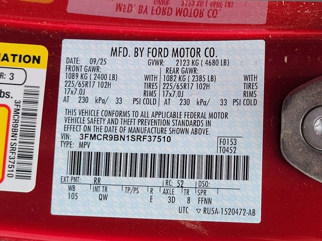 Used 2025 Ford Bronco Sport Big Bend w/ Convenience Package AWD/4WD image 16