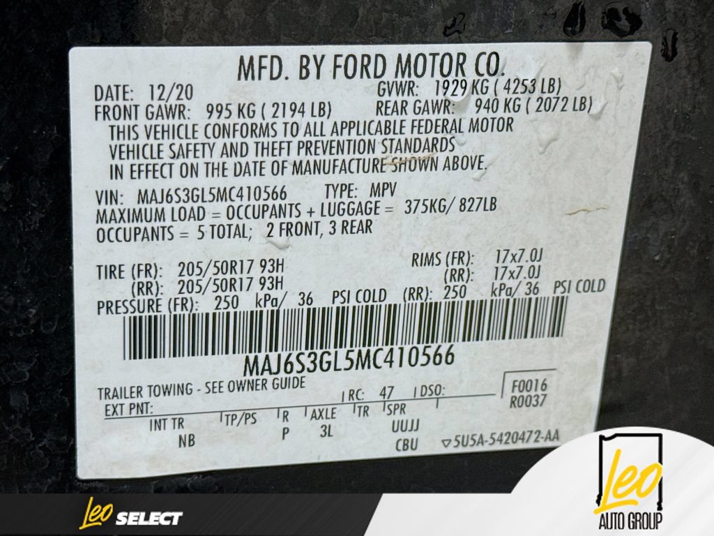 Used 2021 Ford EcoSport SE w/ SE Appearance Package AWD/4WD image 34