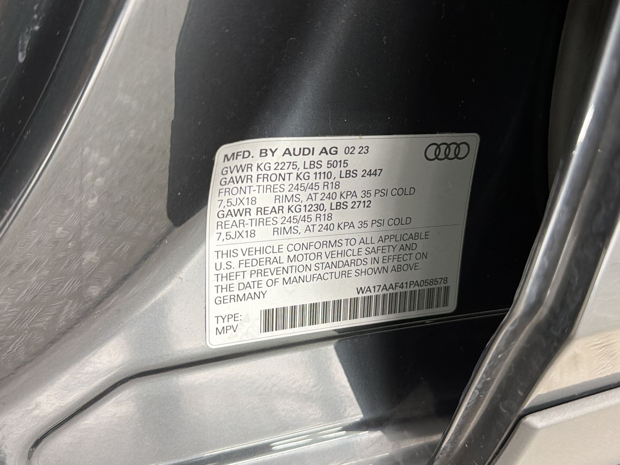 Certified 2023 Audi A4 2.0T allroad Premium w/ Convenience Package AWD/4WD image 23
