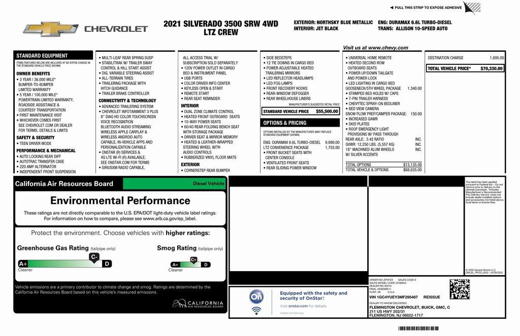Certified 2021 Chevrolet Silverado 3500 LTZ w/ LTZ Convenience Package image 4