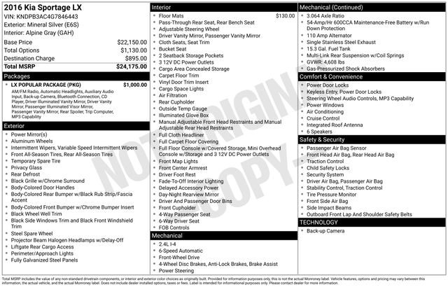 Used 2016 Kia Sportage LX w/ LX Popular Package FWD image 31