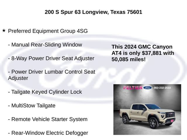 Used 2024 GMC Canyon AT4 w/ Technology Package AWD/4WD image 5