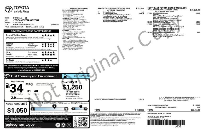 Used 2022 Toyota Corolla SE image 3