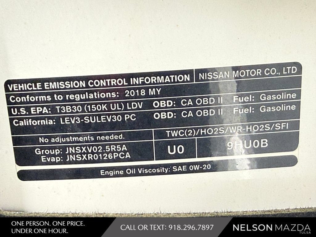 Used 2018 Nissan Altima 2.5 SR w/ SR Midnight Edition FWD image 49