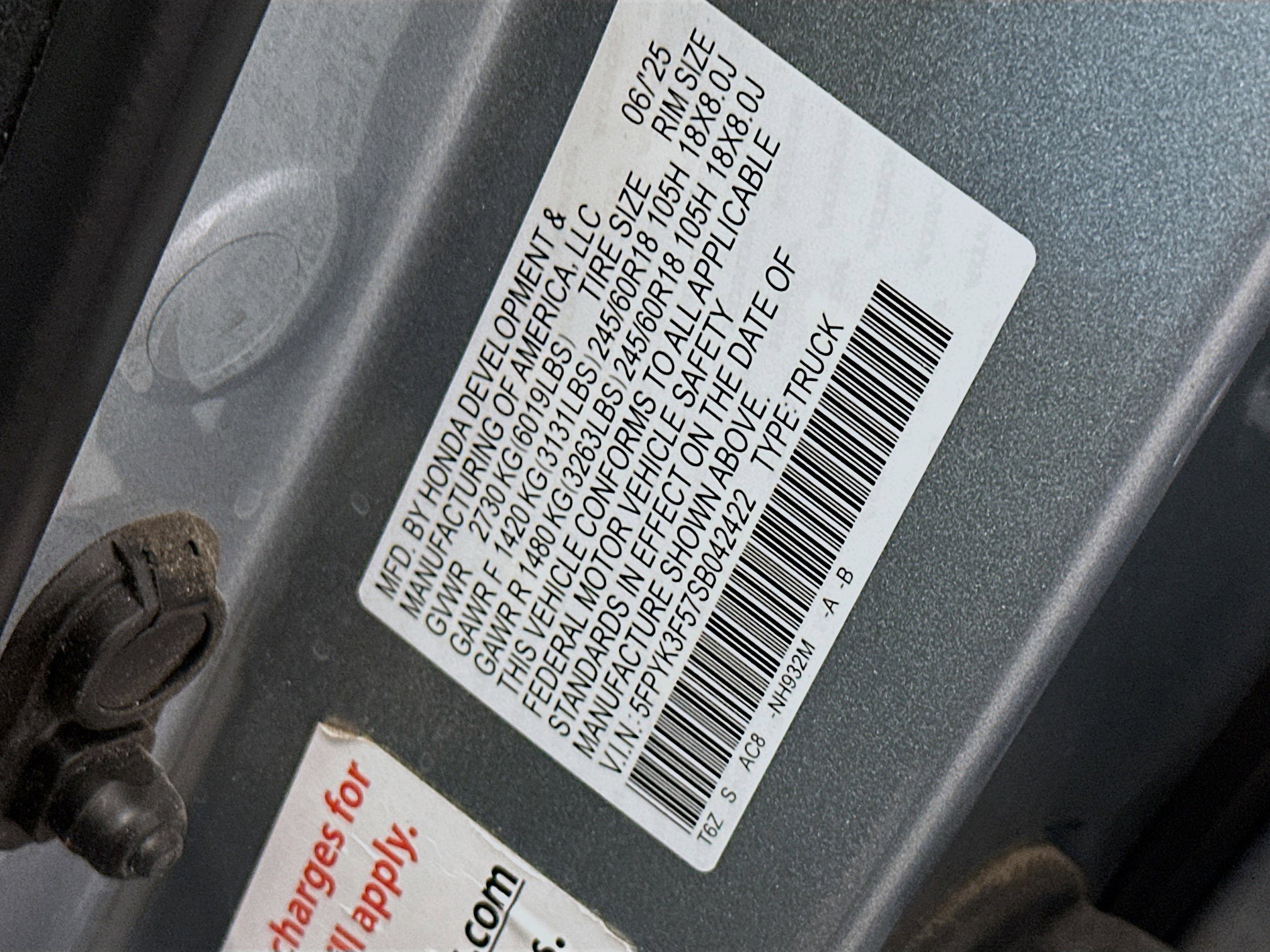 Used 2025 Honda Ridgeline RTL image 12