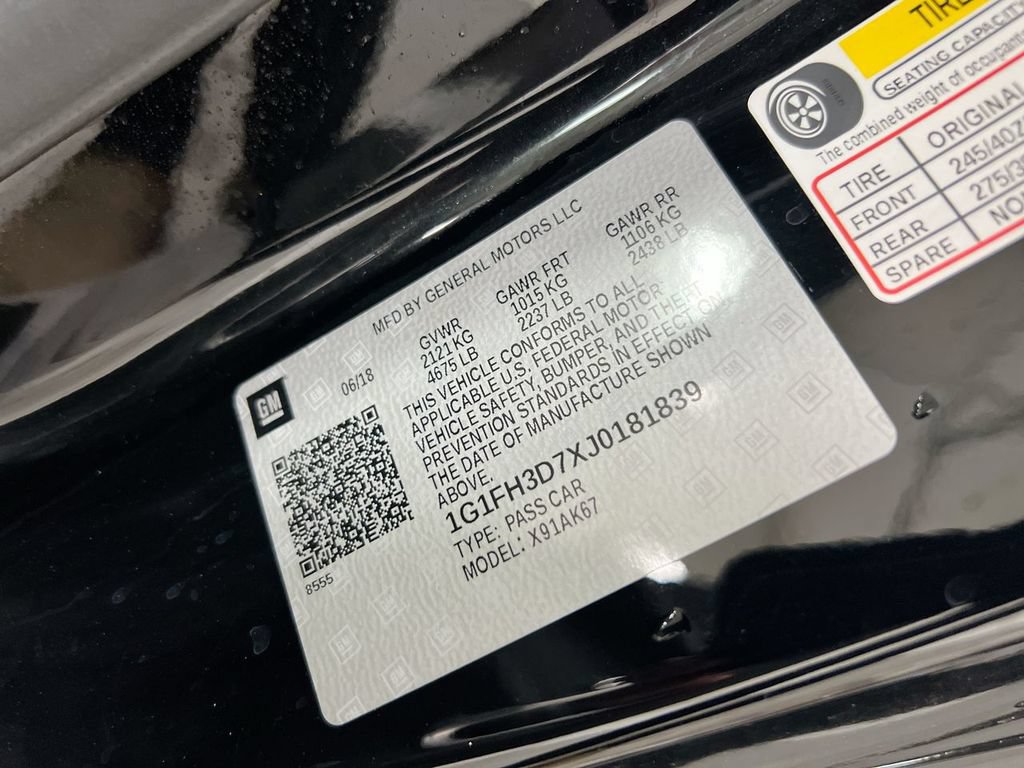 Used 2018 Chevrolet Camaro SS RWD image 27