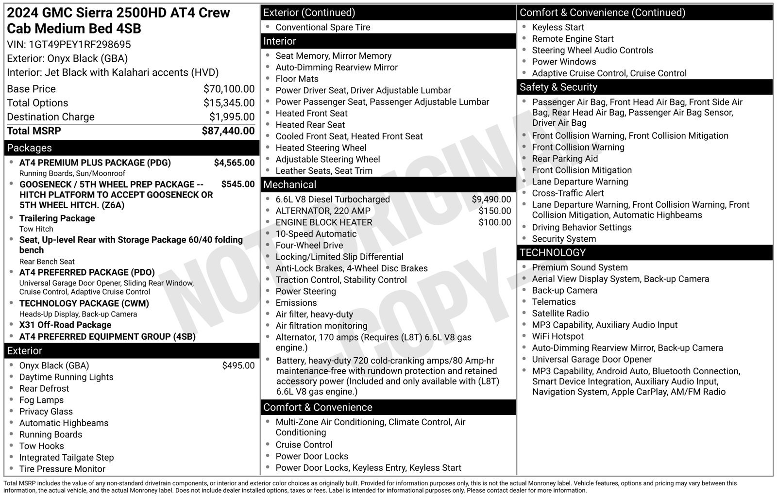 Used 2024 GMC Sierra 2500 AT4 w/ AT4 Premium Plus Package AWD/4WD image 17