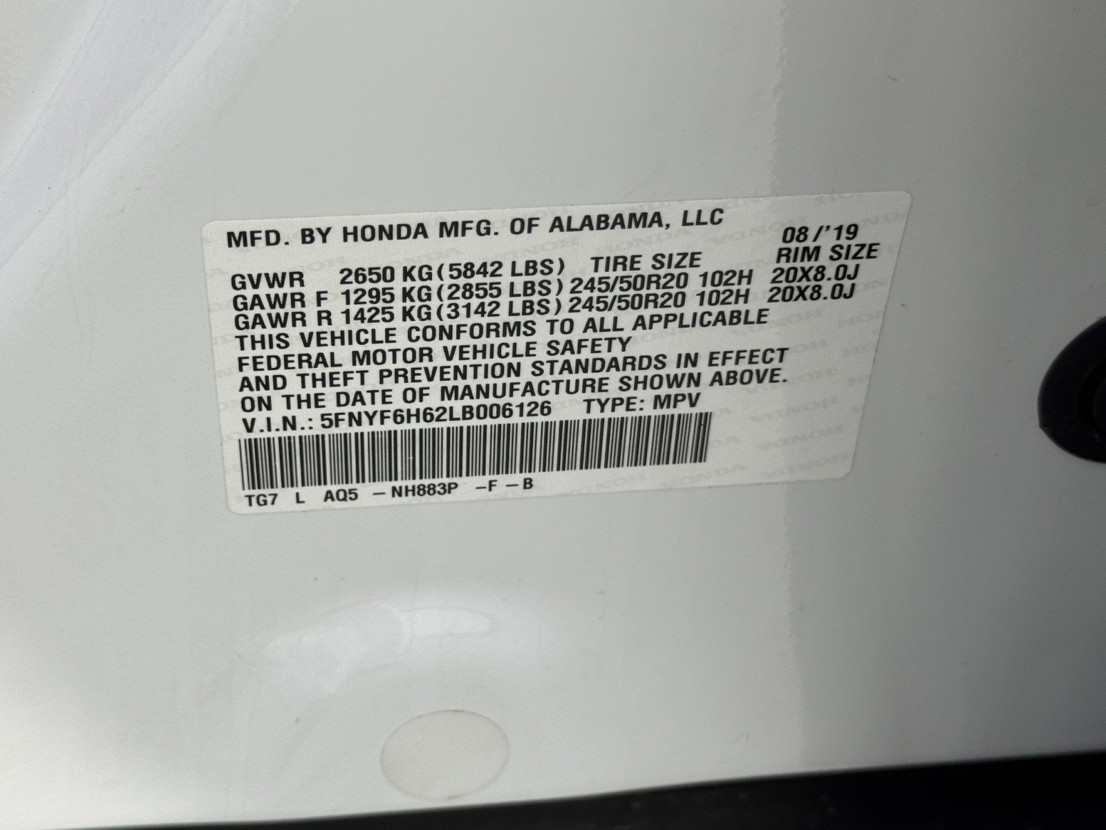 Used 2020 Honda Pilot Touring image 45