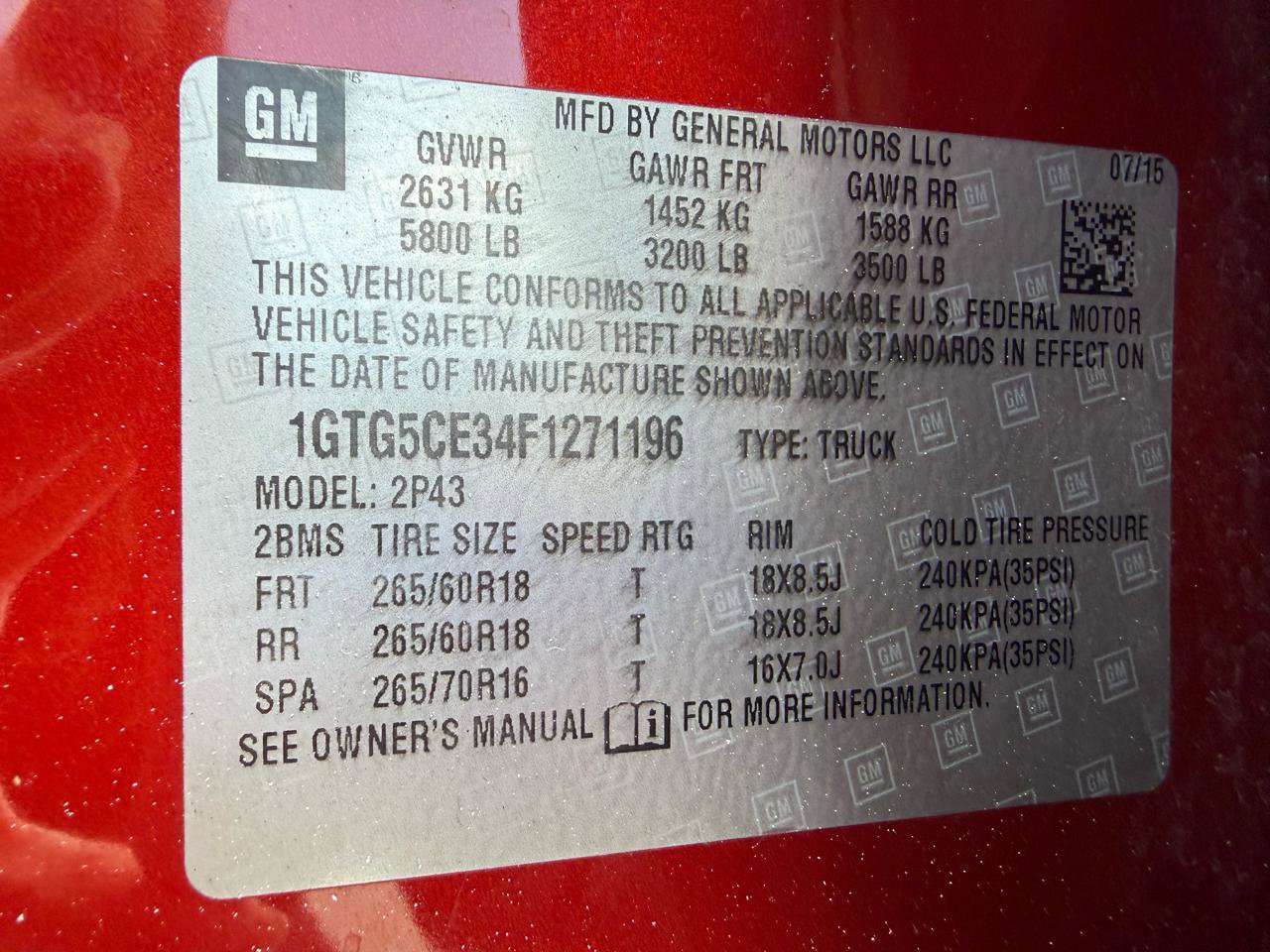 Used 2015 GMC Canyon SLT w/ Driver Alert Package RWD image 39