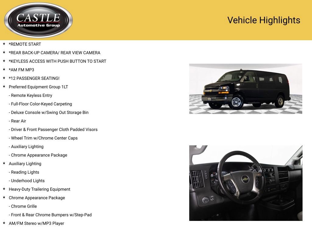 Used 2018 Chevrolet Express 3500 LT w/ LT Preferred Equipment Group image 3