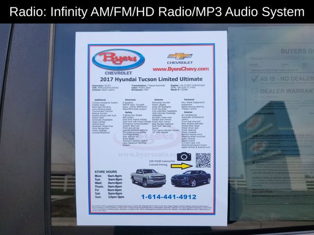 Used 2017 Hyundai Tucson Limited w/ Limited Ultimate Package 03 image 12