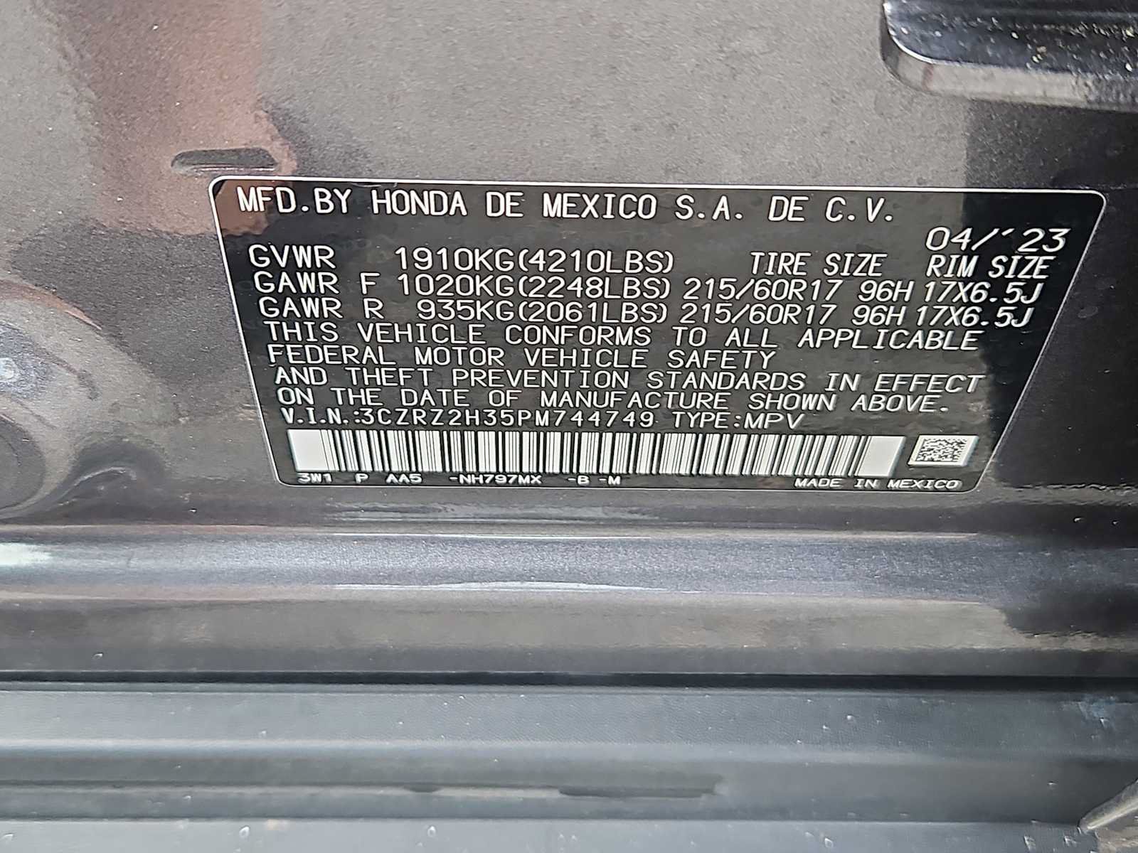 Certified 2023 Honda HR-V LX image 29