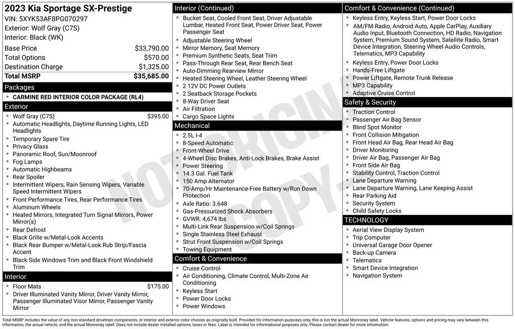 Used 2023 Kia Sportage SX FWD image 6