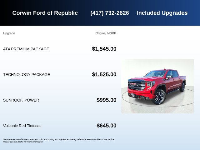 Used 2025 GMC Sierra 1500 AT4 w/ AT4 Premium Package AWD/4WD image 5