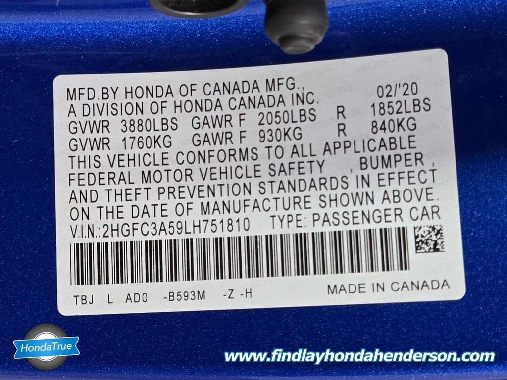 Used 2020 Honda Civic Si image 13