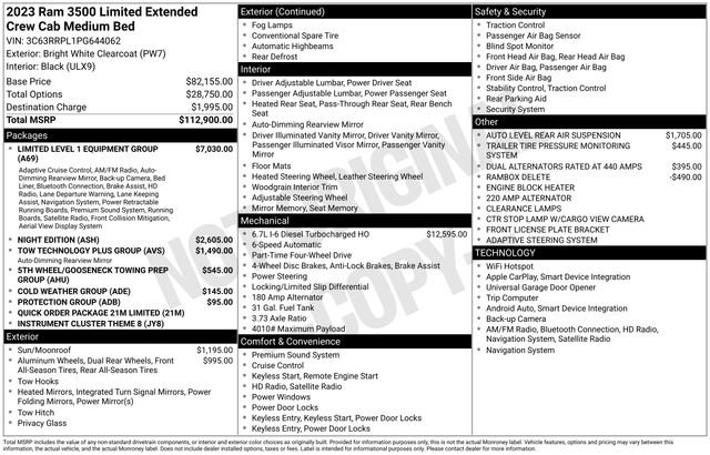 Used 2023 RAM 3500 Limited image 36