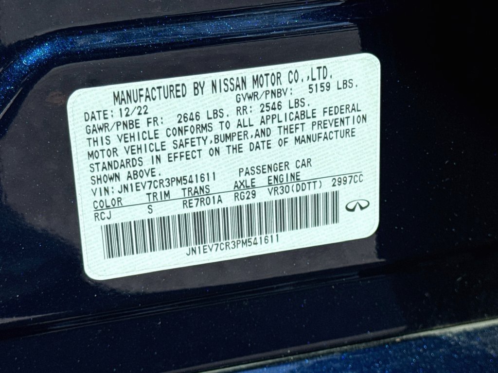 Certified 2023 INFINITI Q50 Sensory AWD/4WD image 35