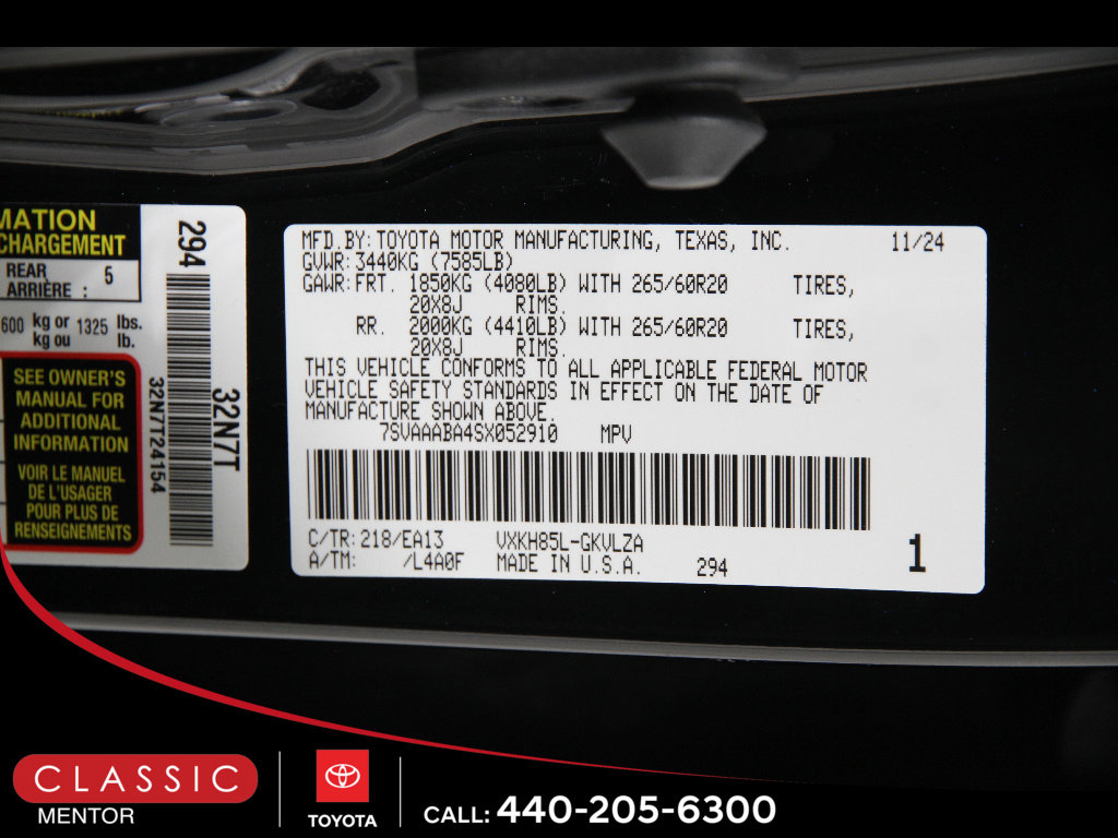 Certified 2025 Toyota Sequoia Limited w/ Tow Technology Package image 26