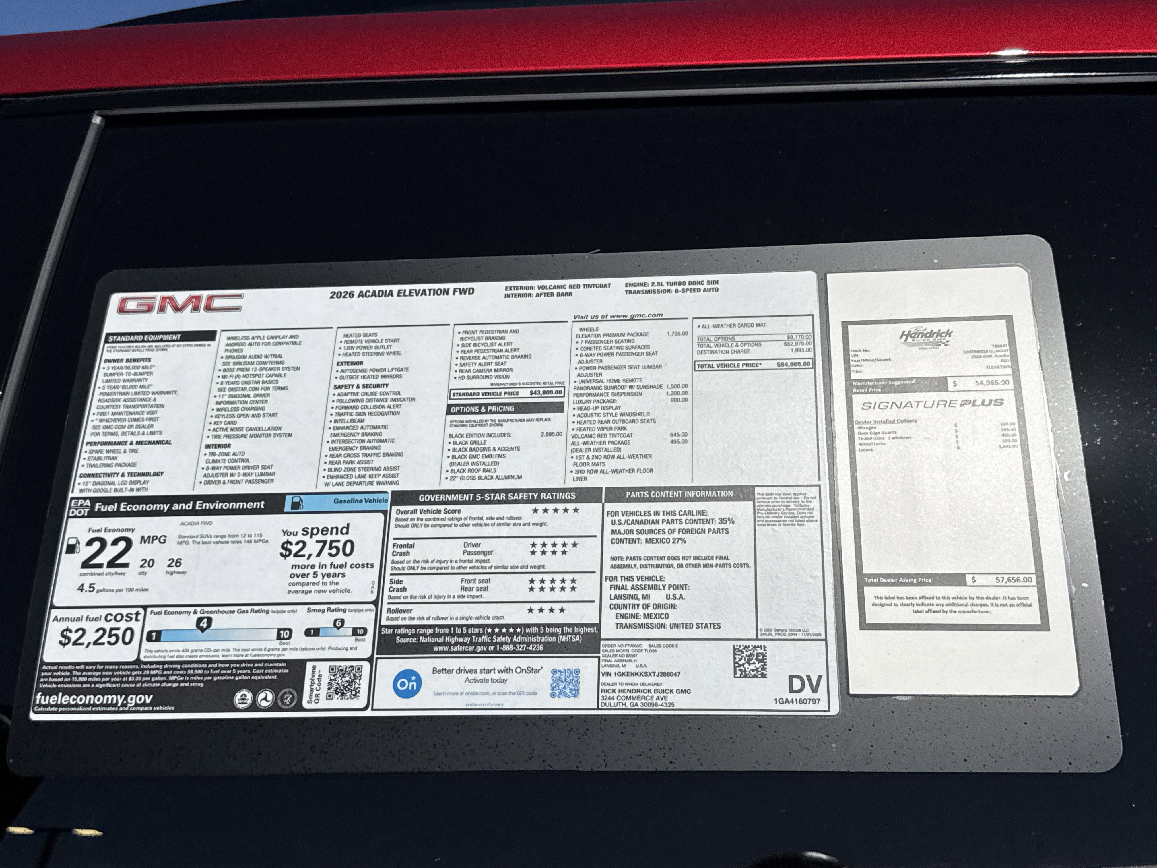 New 2026 GMC Acadia Elevation w/ Black Edition image 24