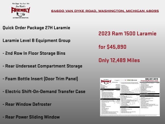 Used 2023 RAM 1500 Laramie AWD/4WD image 3