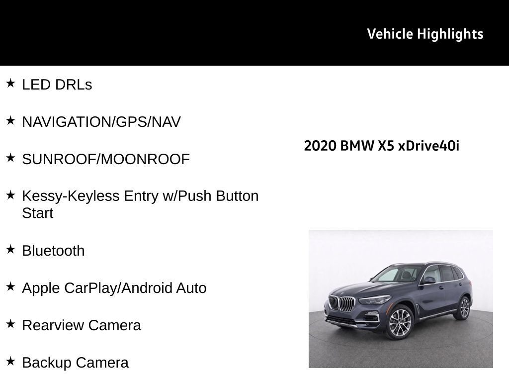 Used 2020 BMW X5 xDrive40i w/ Premium Package AWD/4WD image 31