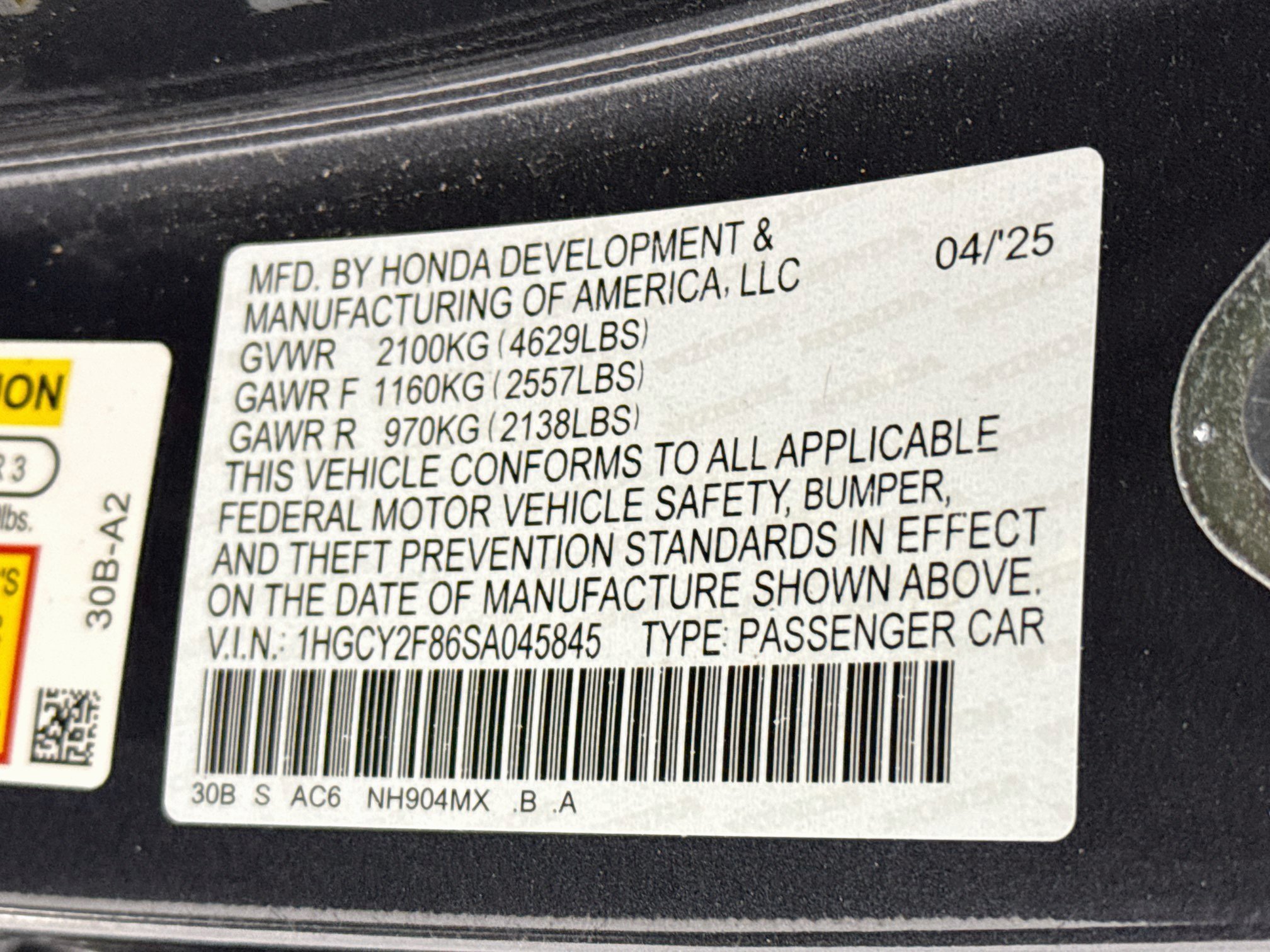 Certified 2025 Honda Accord Touring image 34