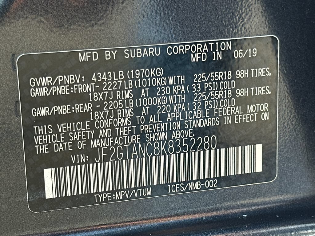 Used 2019 Subaru Crosstrek 2.0i Limited w/ Moonroof Package w/Navigation AWD/4WD image 38