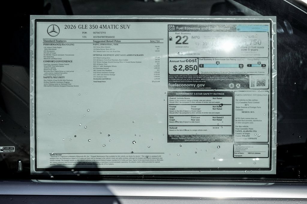 Used 2026 Mercedes-Benz GLE 350 4MATIC image 25