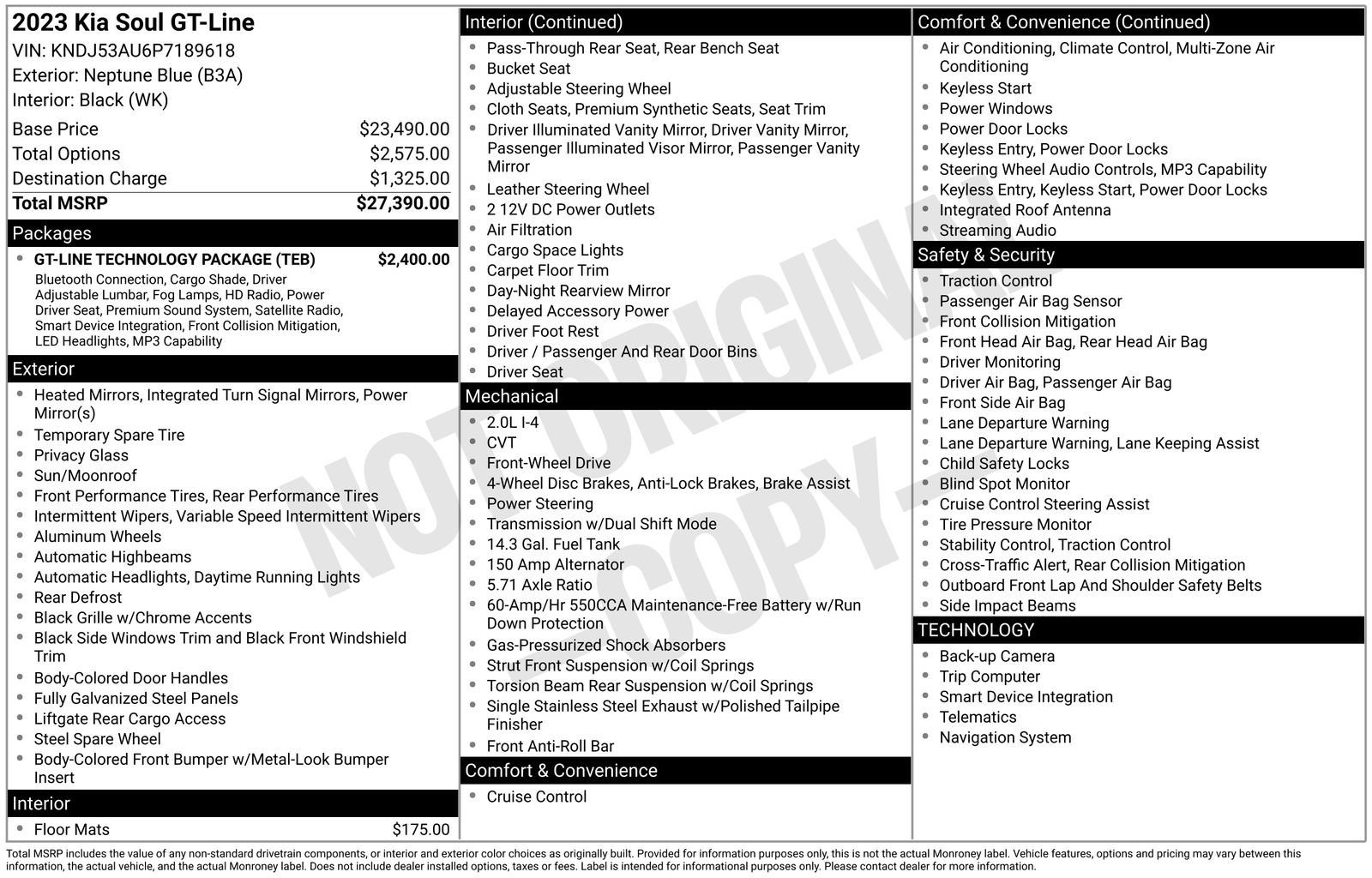 Used 2023 Kia Soul GT-Line w/ GT-Line Technology Package FWD image 36